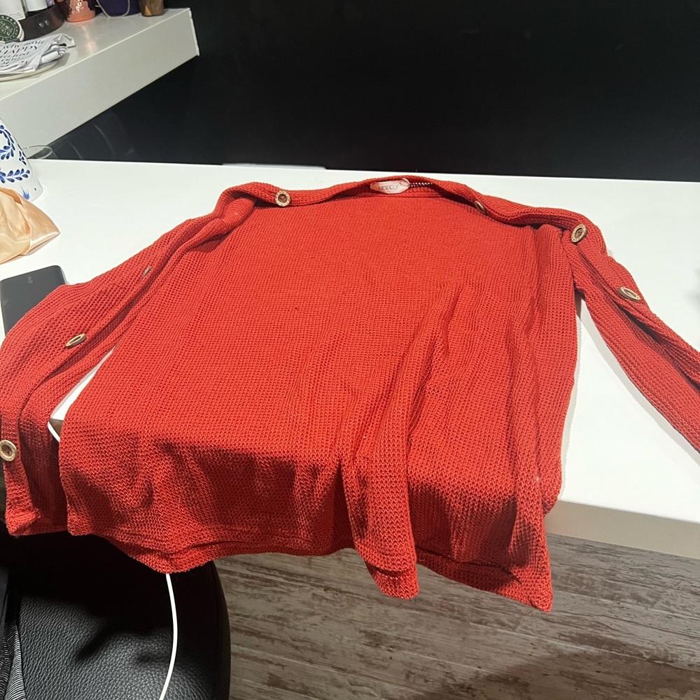 Orange sweater